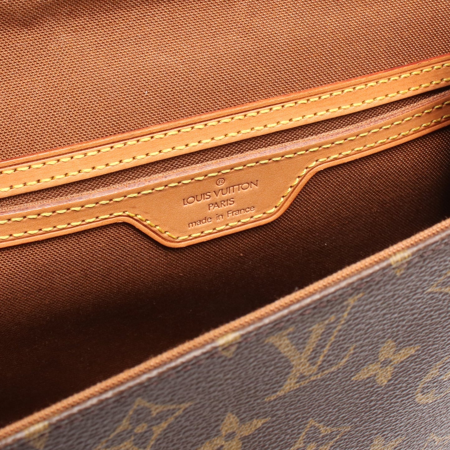 ベルエア モノグラム ハンドバッグ PVC レザー ブラウン 2WAY ルイヴィトン バッグ LOUIS VUITTON