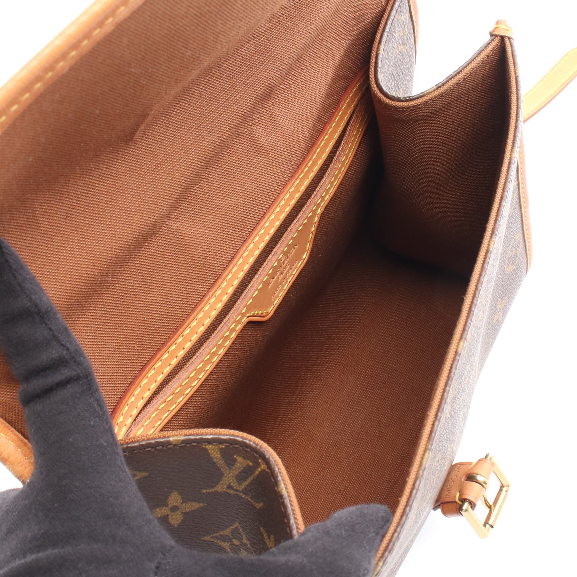 ベルエア モノグラム ハンドバッグ PVC レザー ブラウン 2WAY ルイヴィトン バッグ LOUIS VUITTON