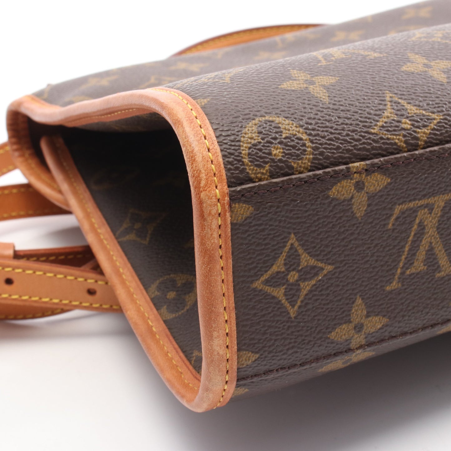 ベルエア モノグラム ハンドバッグ PVC レザー ブラウン 2WAY ルイヴィトン バッグ LOUIS VUITTON