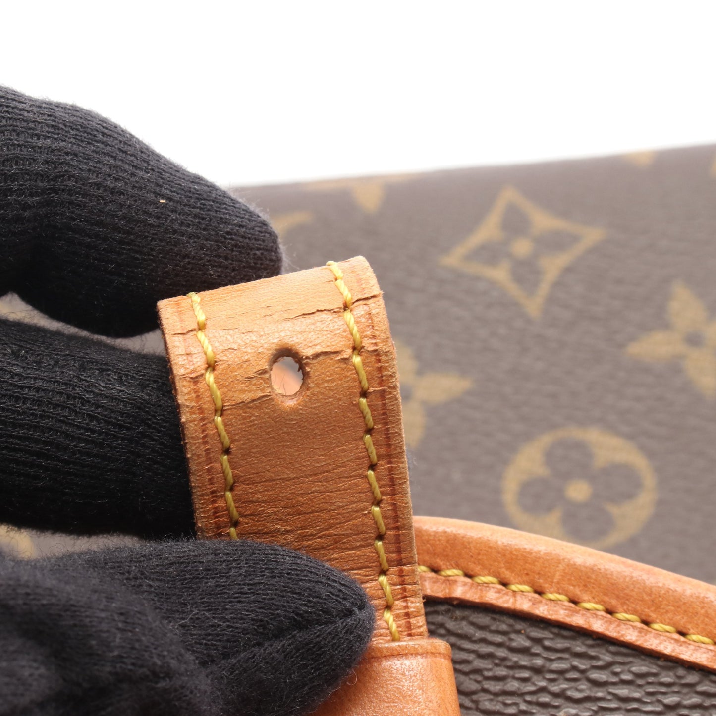 ベルエア モノグラム ハンドバッグ PVC レザー ブラウン 2WAY ルイヴィトン バッグ LOUIS VUITTON