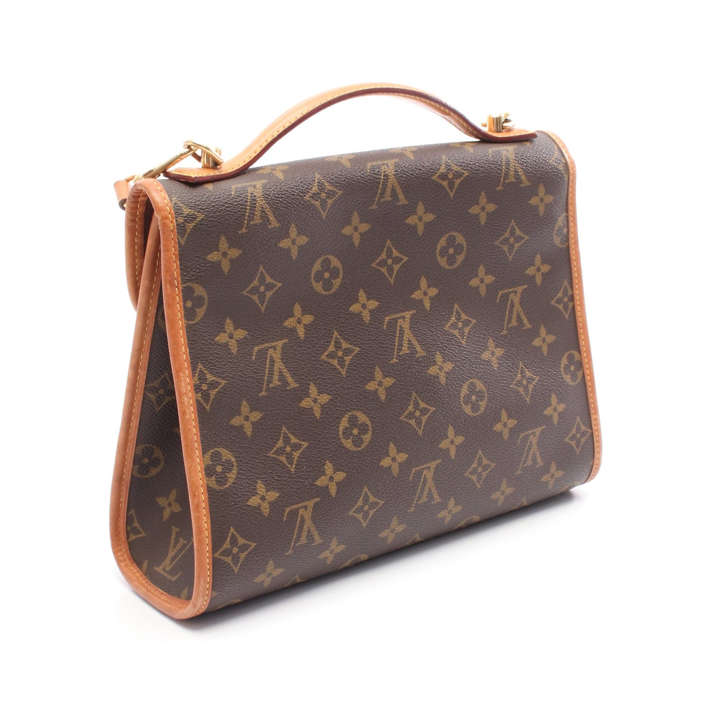 ベルエア モノグラム ハンドバッグ PVC レザー ブラウン 2WAY ルイヴィトン バッグ LOUIS VUITTON