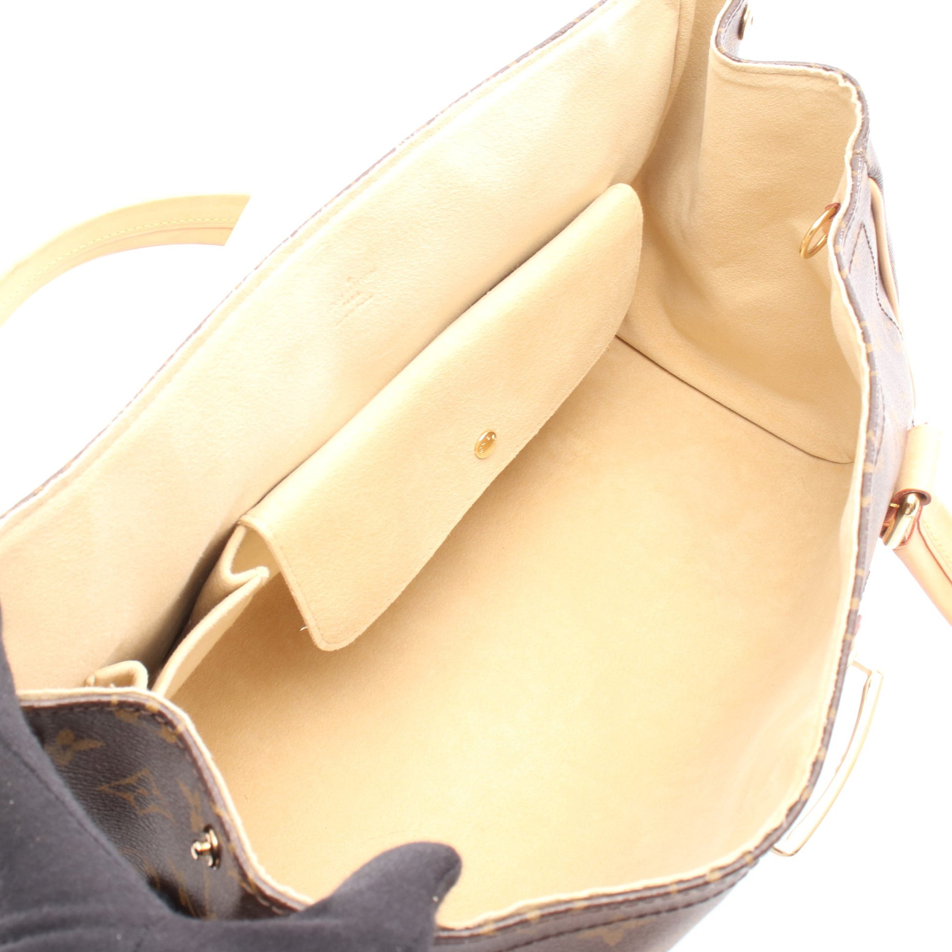 ビバリーGM モノグラム ショルダーバッグ PVC レザー ブラウン ルイヴィトン バッグ LOUIS VUITTON