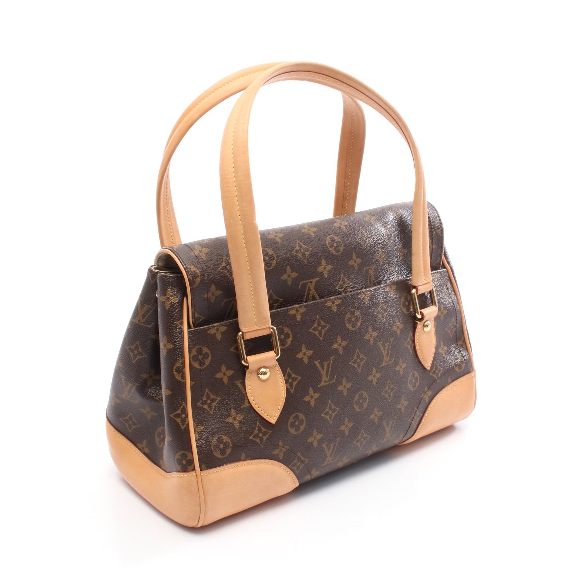ビバリーGM モノグラム ショルダーバッグ PVC レザー ブラウン ルイヴィトン バッグ LOUIS VUITTON