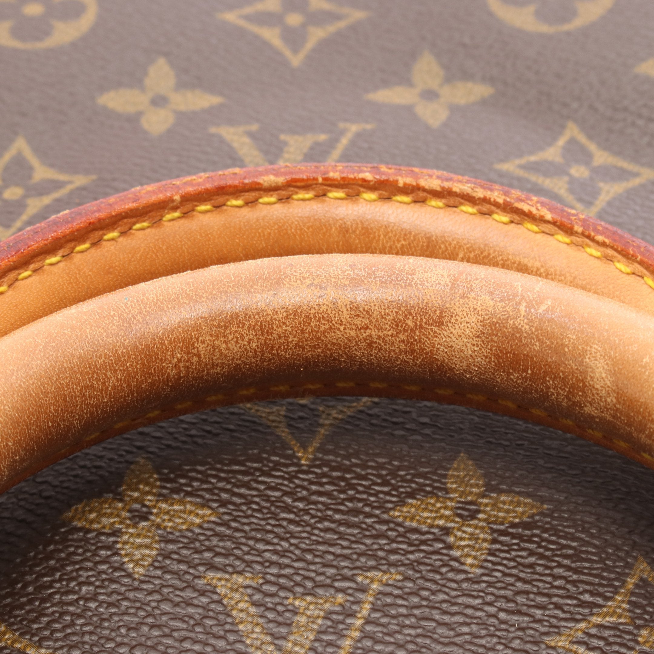 キーポル60 モノグラム ボストンバッグ PVC レザー ブラウン ルイ