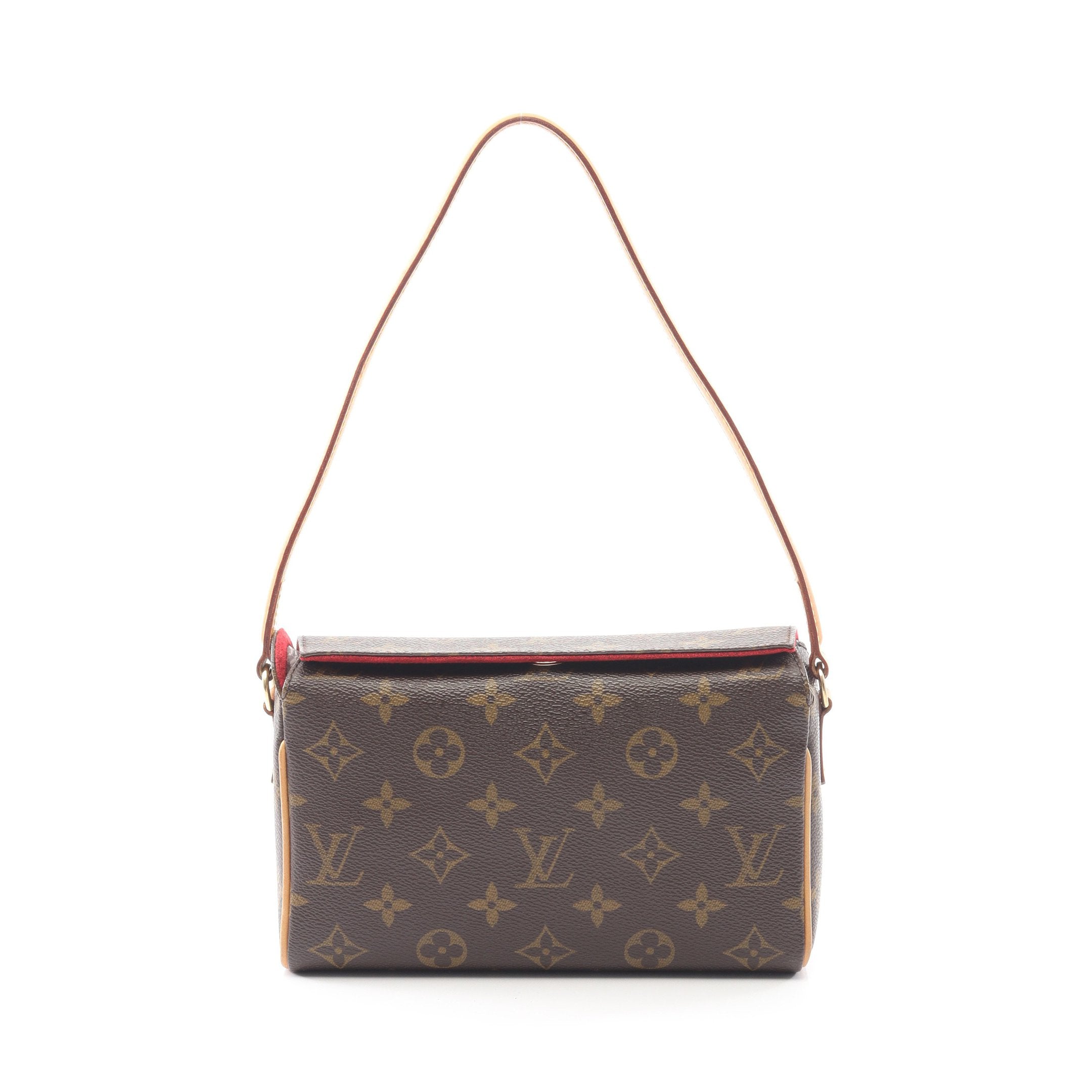 ルイヴィトン　モノグラム　レシタル レシタル モノグラム ハンドバッグ PVC レザー ブラウン 表参道店限定