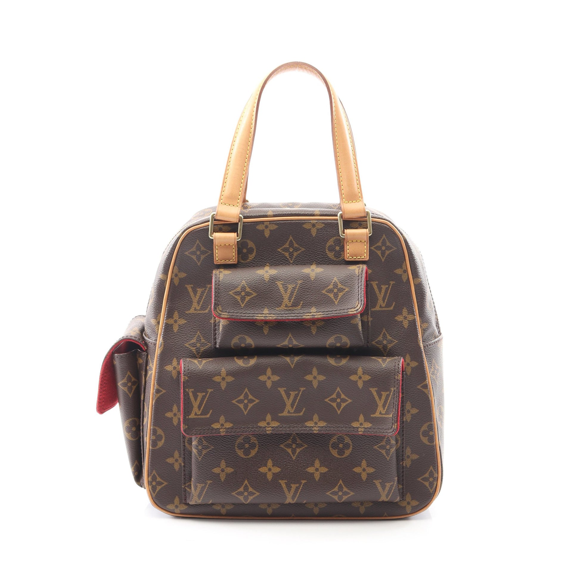 エクサントリシテ モノグラム ハンドバッグ PVC レザー ブラウン ルイヴィトン バッグ LOUIS VUITTON