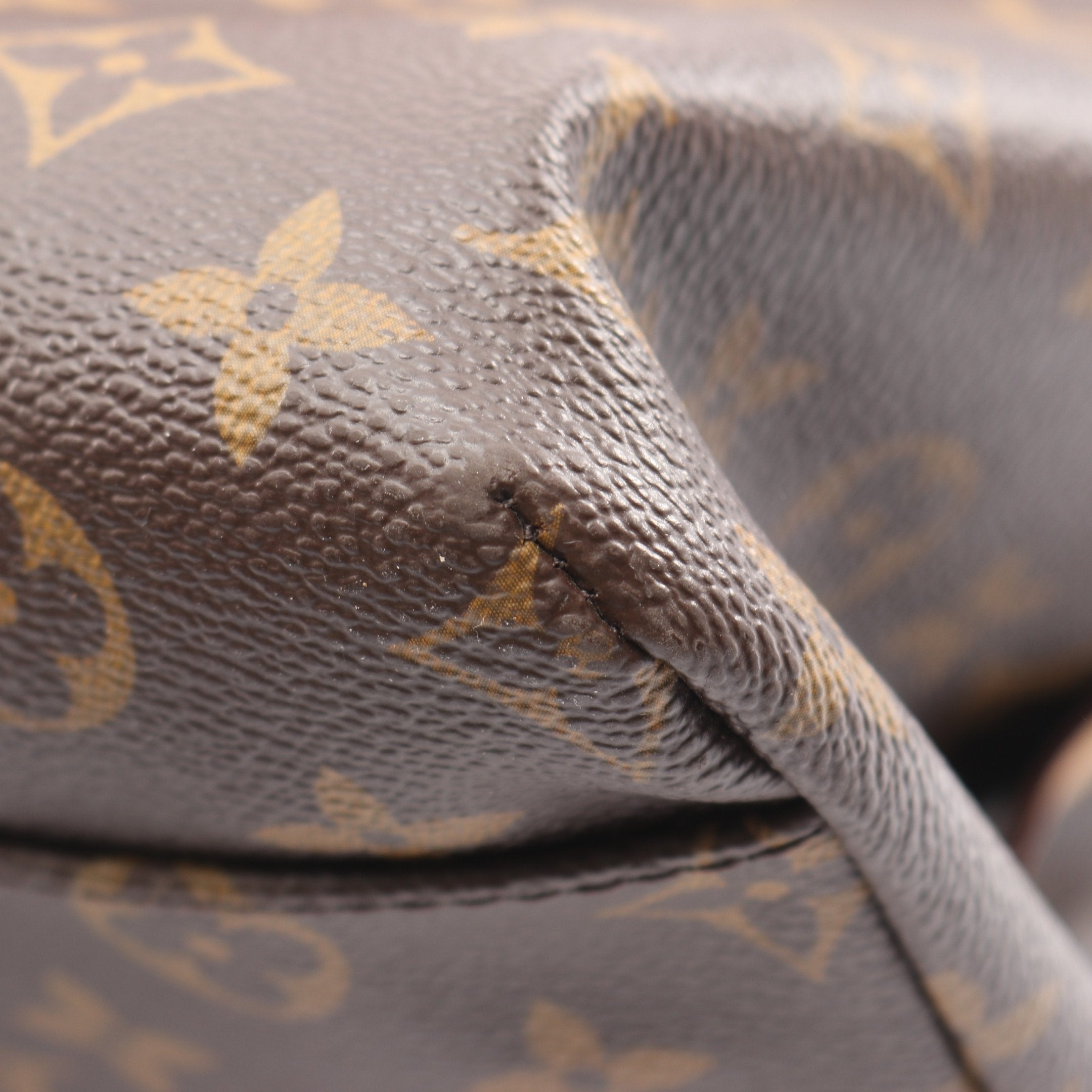 ウィークエンダーMM モノグラム ボストンバッグ PVC レザー ブラウン