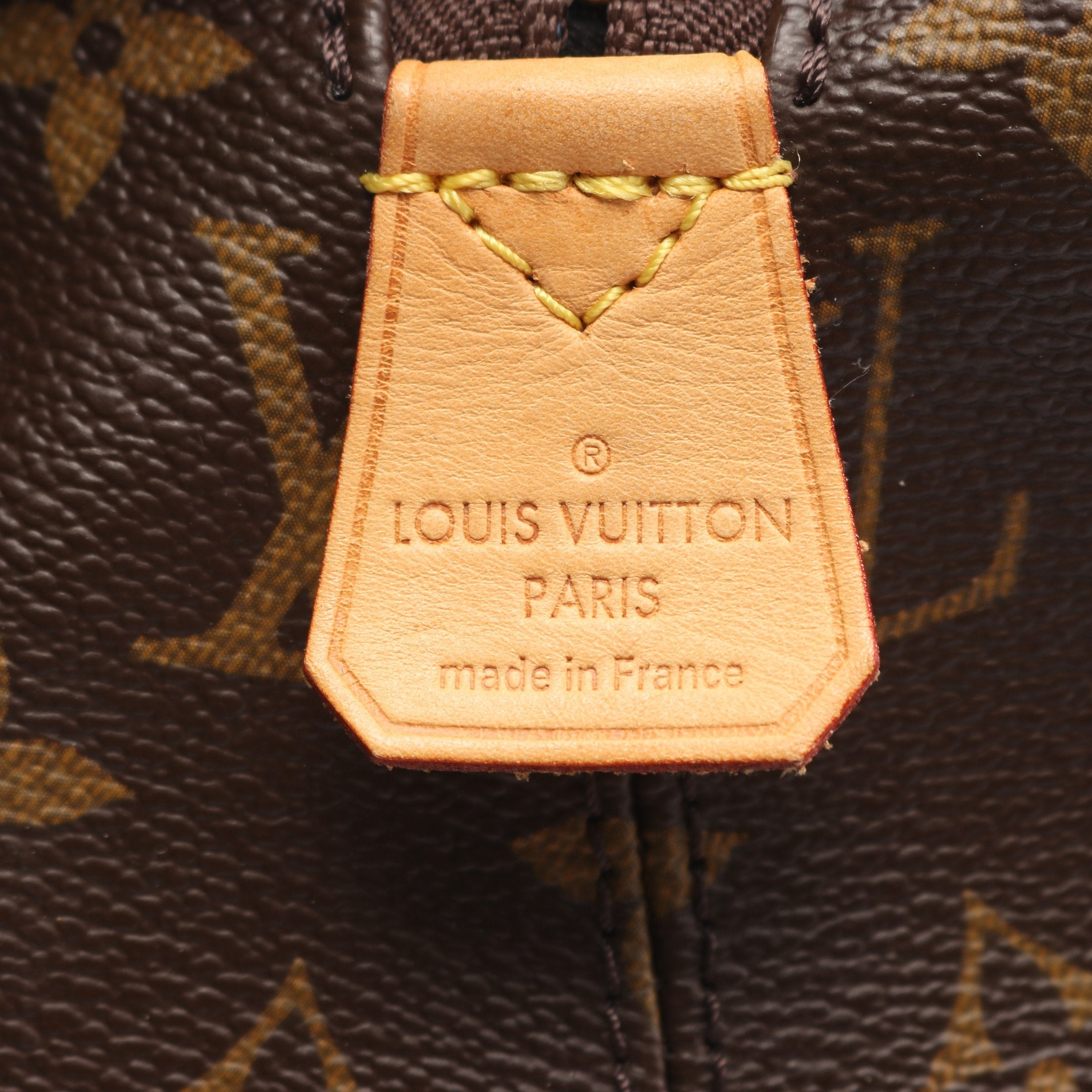 ウィークエンダーMM モノグラム ボストンバッグ PVC レザー ブラウン