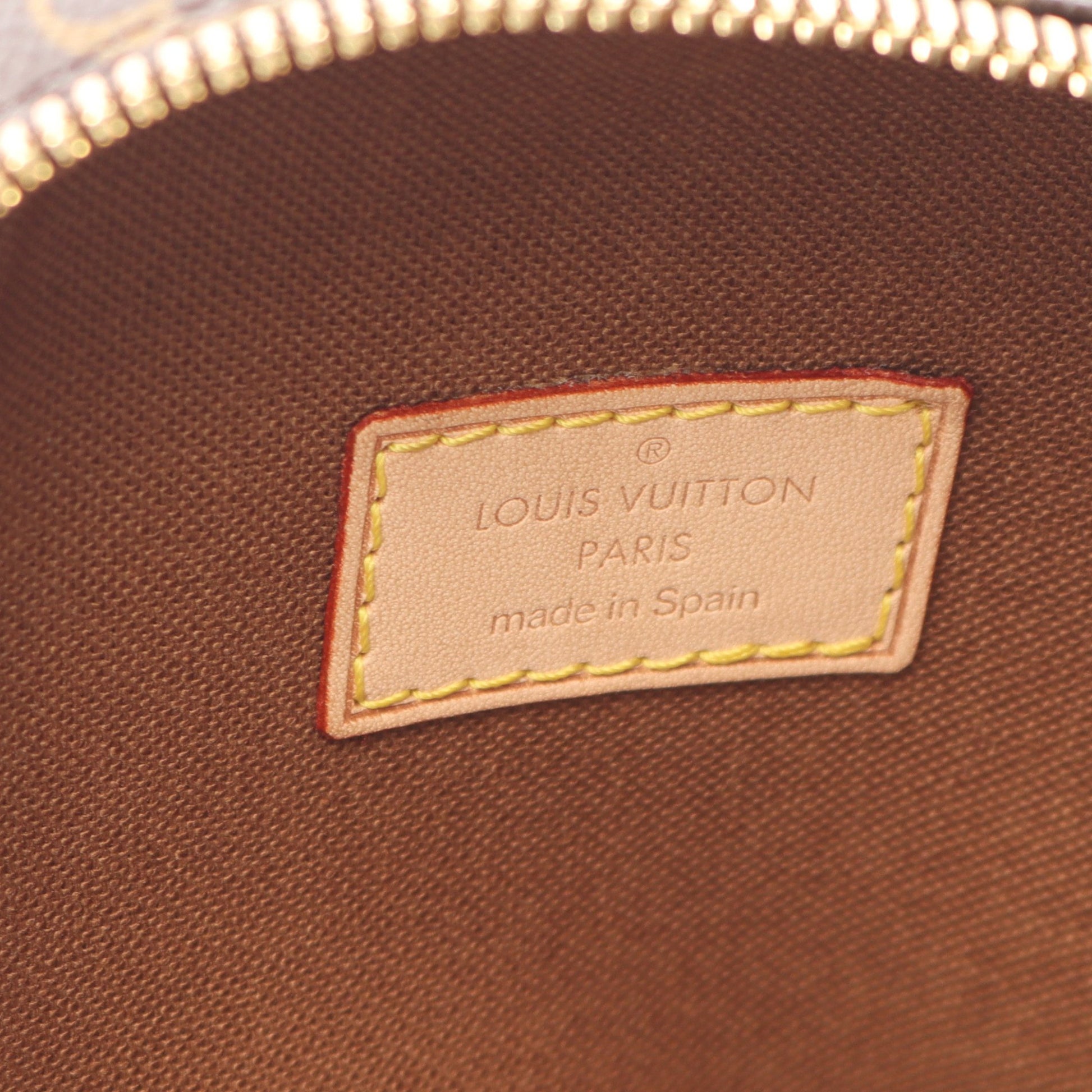 ポシェットガンジュ モノグラム ボディバッグ PVC レザー ブラウン ルイヴィトン バッグ LOUIS VUITTON