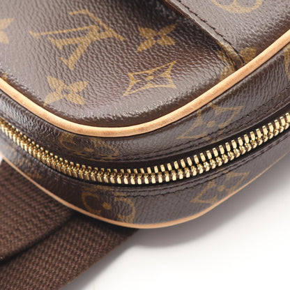 ポシェットガンジュ モノグラム ボディバッグ PVC レザー ブラウン ルイヴィトン バッグ LOUIS VUITTON