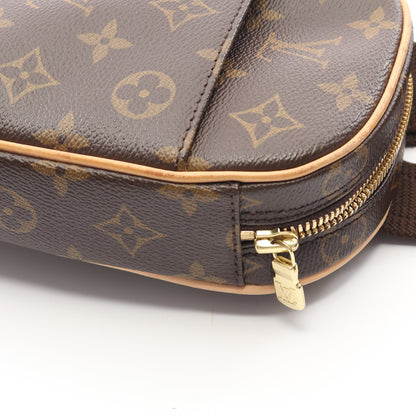 ポシェットガンジュ モノグラム ボディバッグ PVC レザー ブラウン ルイヴィトン バッグ LOUIS VUITTON