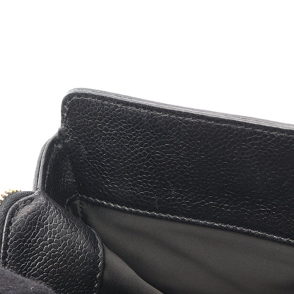 チェーンハンドバッグ キャビアスキン ブラック ゴールド金具 シャネル バッグ CHANEL