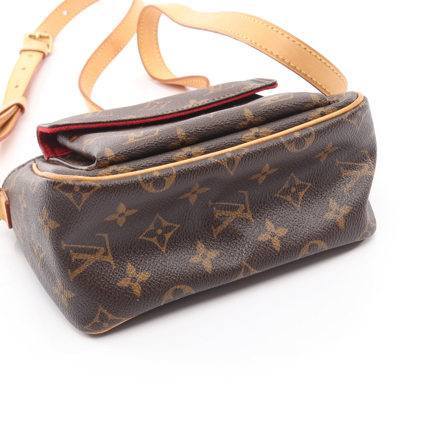 ヴィバシテPM モノグラム ショルダーバッグ PVC レザー ブラウン ルイヴィトン バッグ LOUIS VUITTON