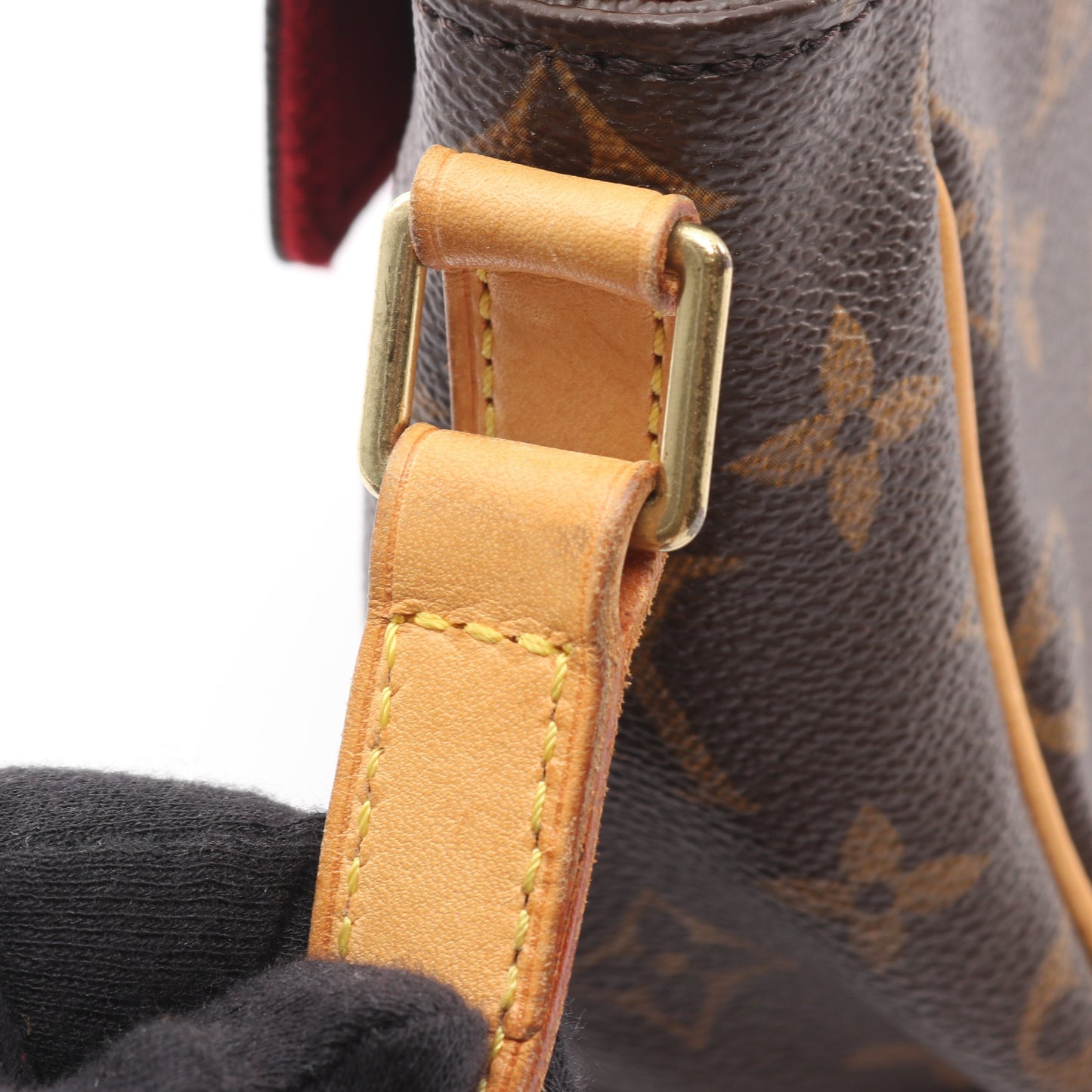 ヴィバシテPM モノグラム ショルダーバッグ PVC レザー ブラウン ルイヴィトン バッグ LOUIS VUITTON