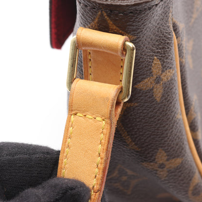 ヴィバシテPM モノグラム ショルダーバッグ PVC レザー ブラウン ルイヴィトン バッグ LOUIS VUITTON