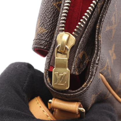 ヴィバシテPM モノグラム ショルダーバッグ PVC レザー ブラウン ルイヴィトン バッグ LOUIS VUITTON