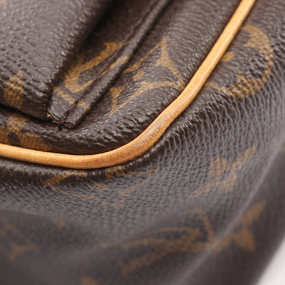 ヴィバシテPM モノグラム ショルダーバッグ PVC レザー ブラウン ルイヴィトン バッグ LOUIS VUITTON