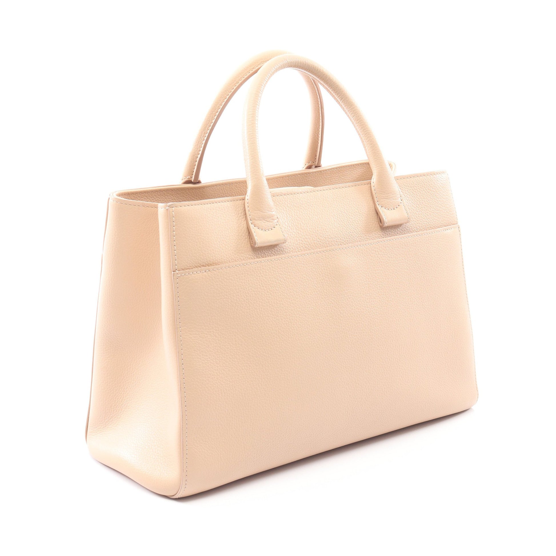 ネオエグゼクティブトート ハンドバッグ トートバッグ レザー ベージュ ゴールド金具 2WAY シャネル バッグ CHANEL