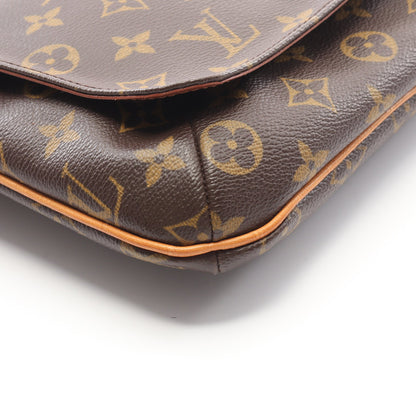ミュゼットサルサ ロングストラップ モノグラム ショルダーバッグ PVC レザー ブラウン ルイヴィトン バッグ LOUIS VUITTON