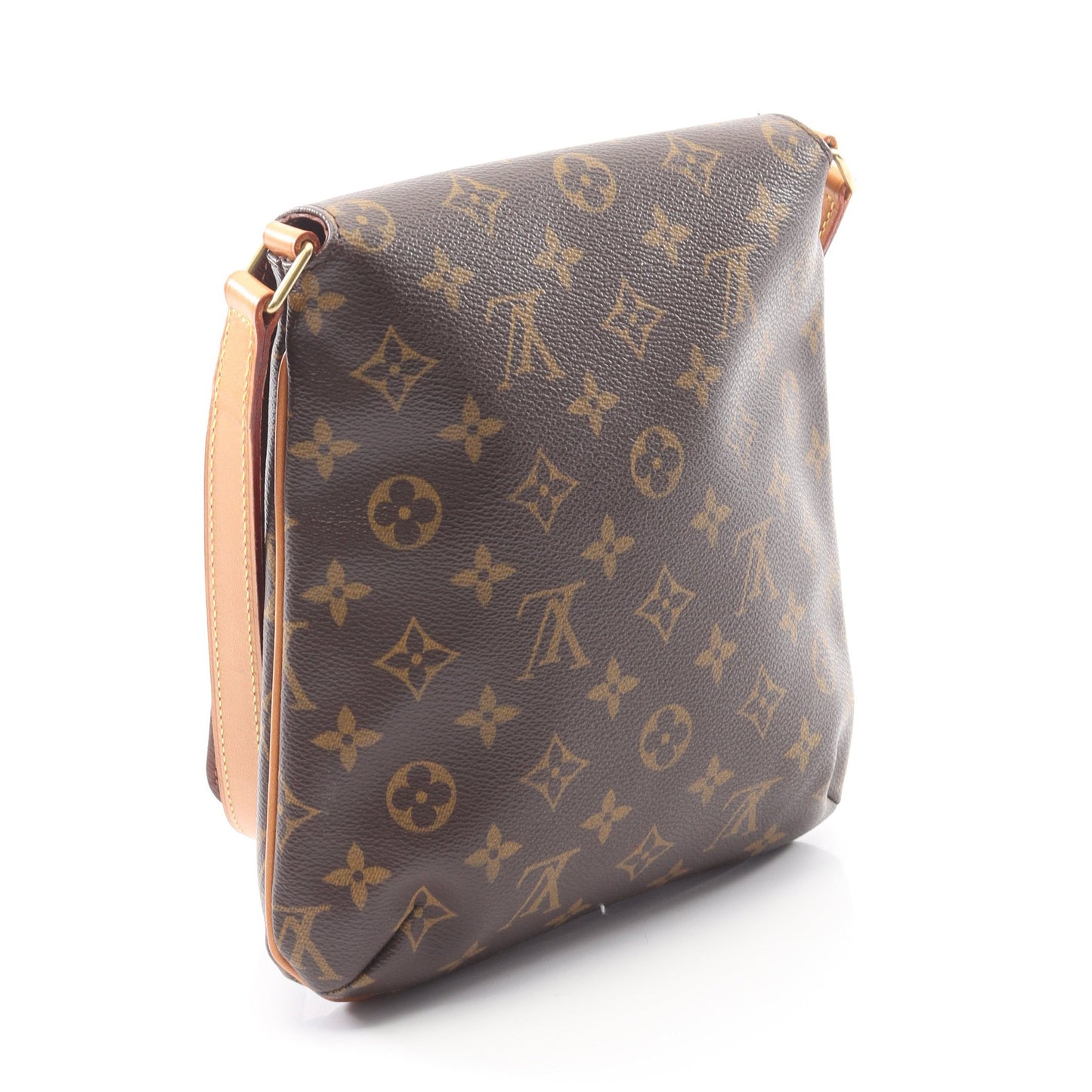 ミュゼットサルサ ロングストラップ モノグラム ショルダーバッグ PVC レザー ブラウン ルイヴィトン バッグ LOUIS VUITTON