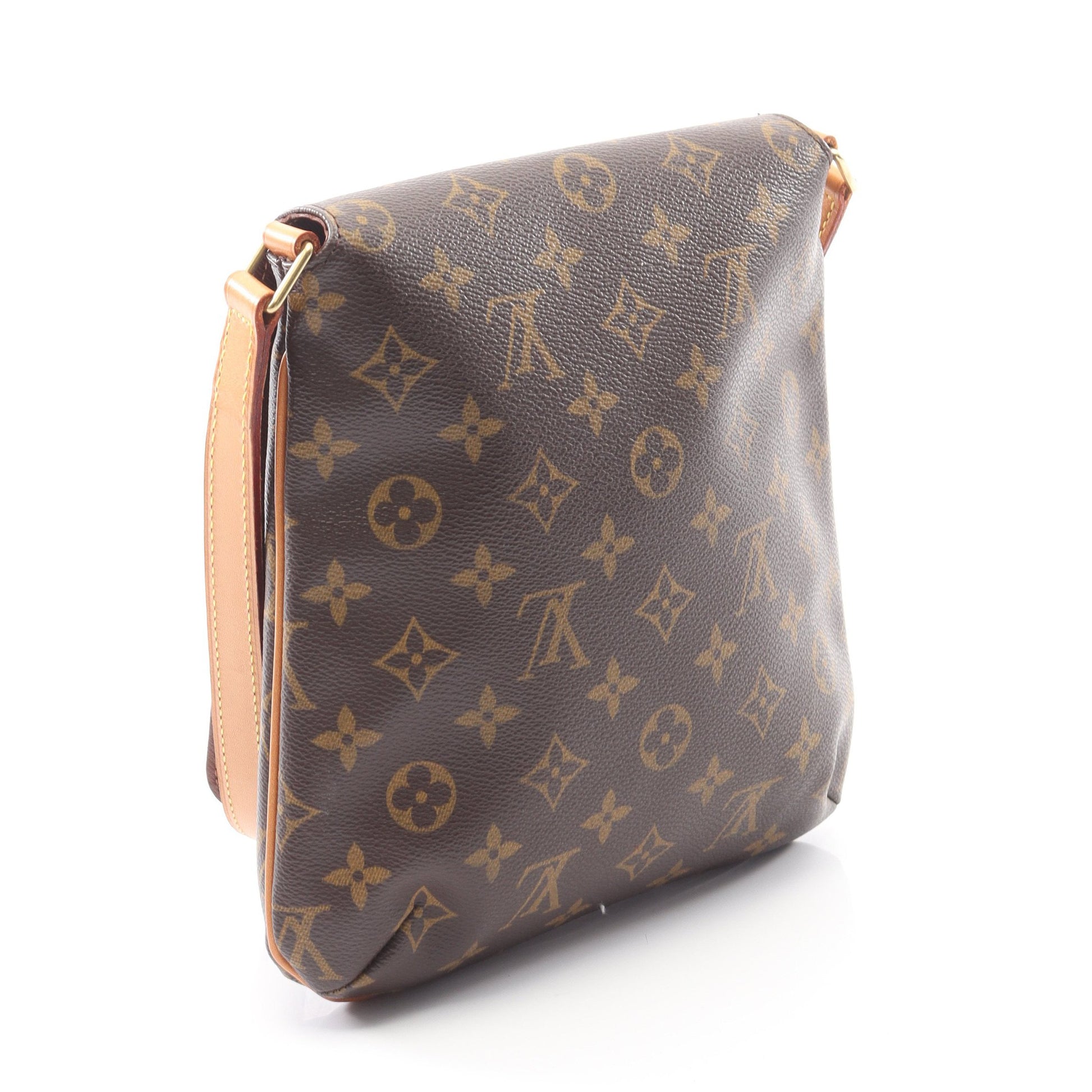 ミュゼットサルサ ロングストラップ モノグラム ショルダーバッグ PVC レザー ブラウン ルイヴィトン バッグ LOUIS VUITTON
