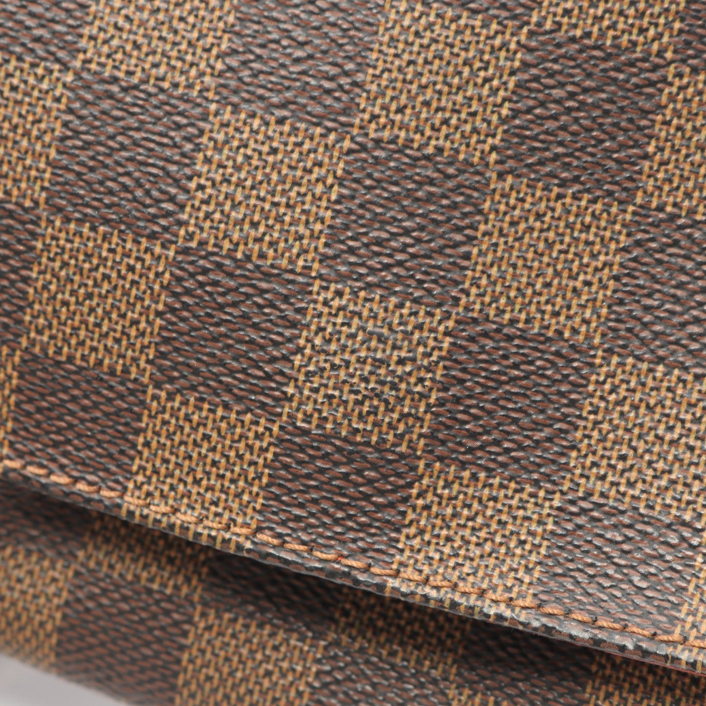 ミュゼットサルサ ロングストラップ ダミエエベヌ ショルダーバッグ PVC レザー ブラウン ルイヴィトン バッグ LOUIS VUITTON