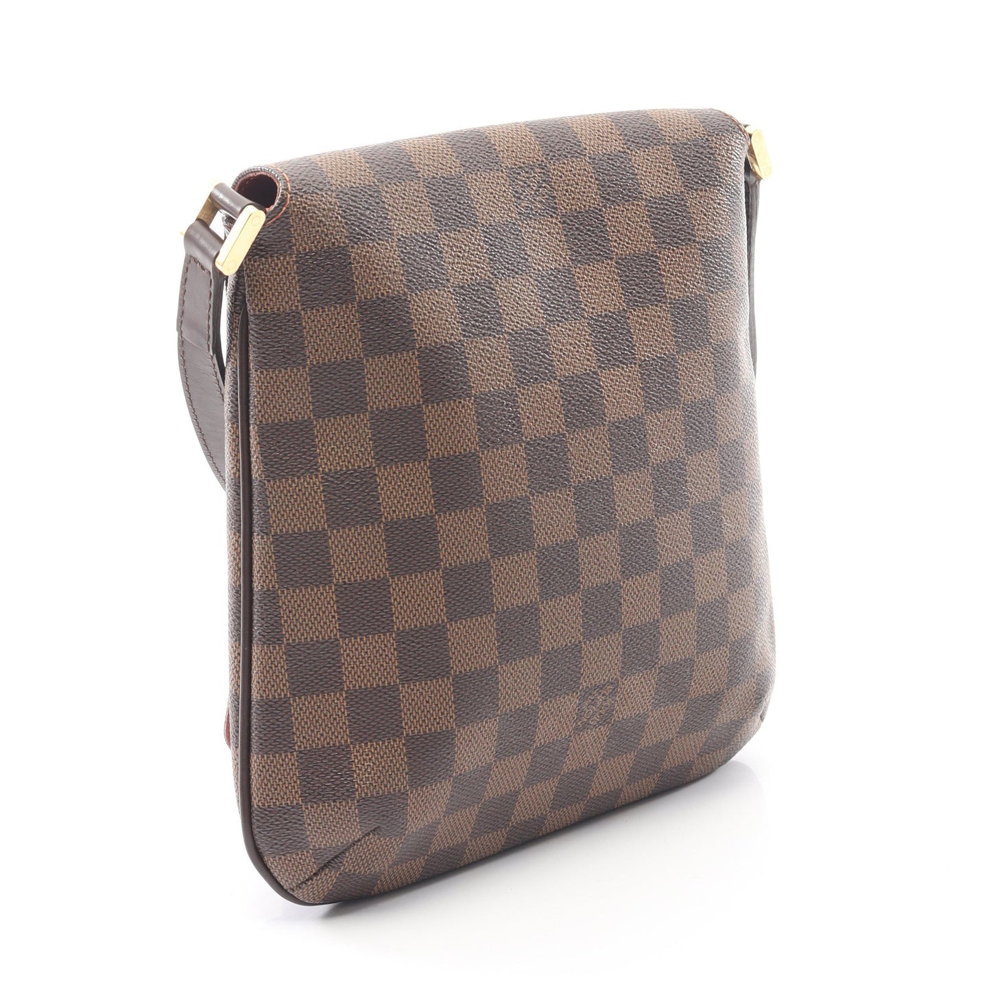 ミュゼットサルサ ロングストラップ ダミエエベヌ ショルダーバッグ PVC レザー ブラウン ルイヴィトン バッグ LOUIS VUITTON