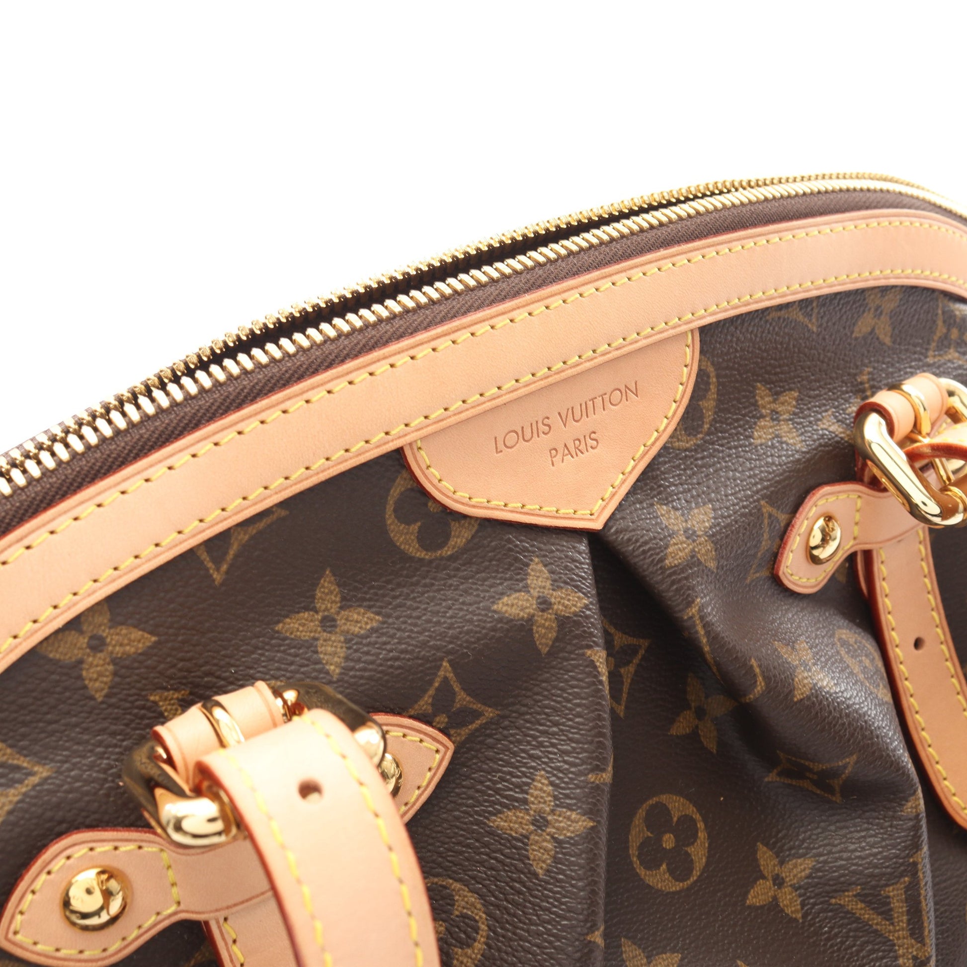 ティヴォリGM モノグラム ハンドバッグ PVC レザー ブラウン ルイヴィトン バッグ LOUIS VUITTON