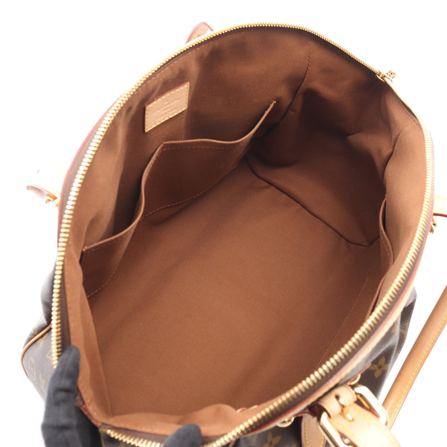 ティヴォリGM モノグラム ハンドバッグ PVC レザー ブラウン ルイヴィトン バッグ LOUIS VUITTON
