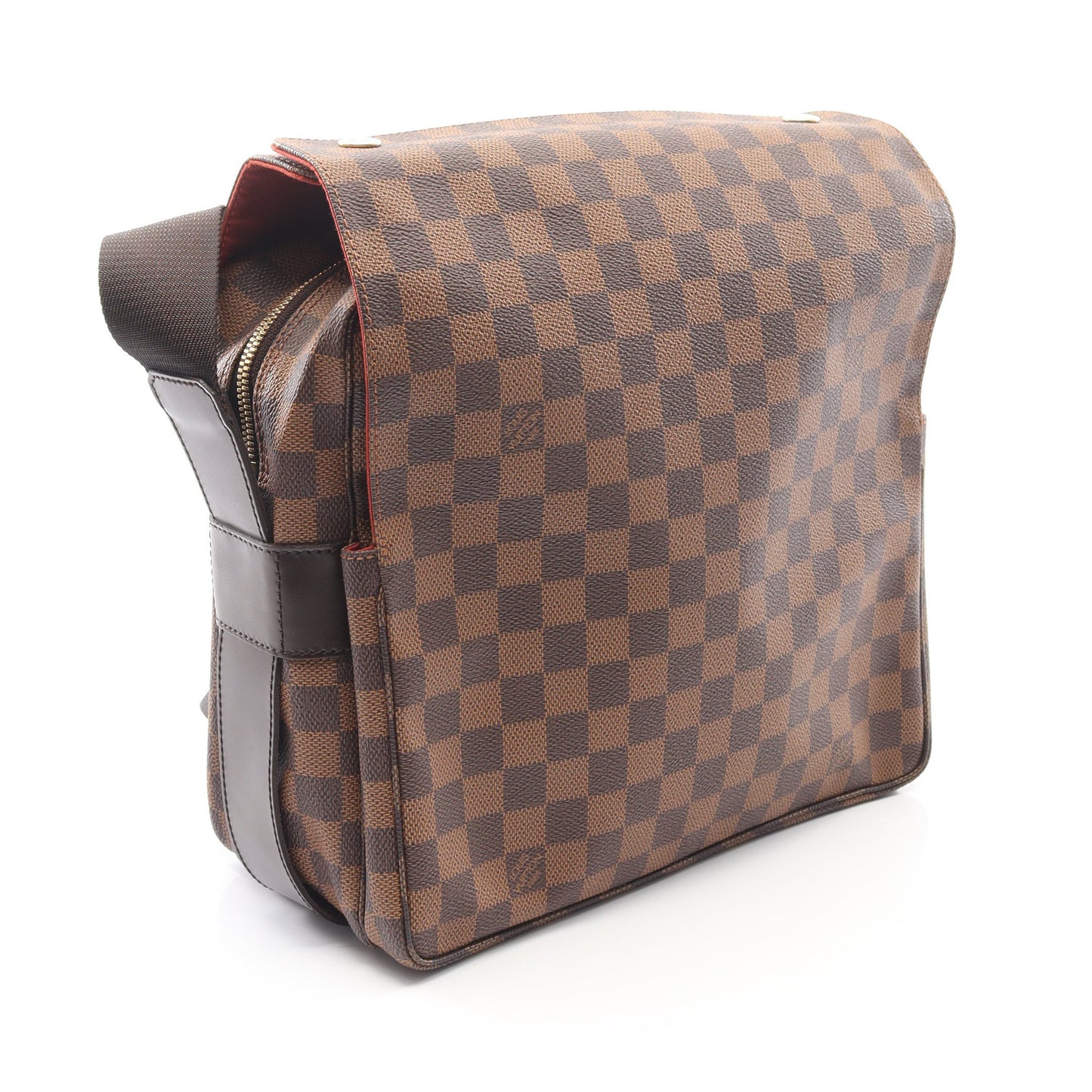 ナヴィグリオ ダミエエベヌ ショルダーバッグ PVC レザー ブラウン ルイヴィトン バッグ LOUIS VUITTON