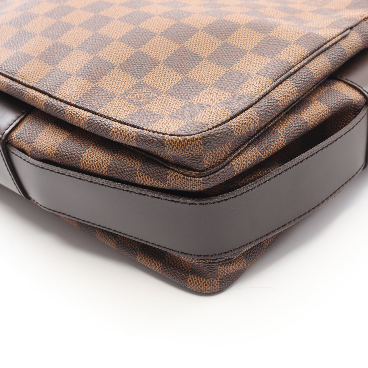 ナヴィグリオ ダミエエベヌ ショルダーバッグ PVC レザー ブラウン ルイヴィトン バッグ LOUIS VUITTON