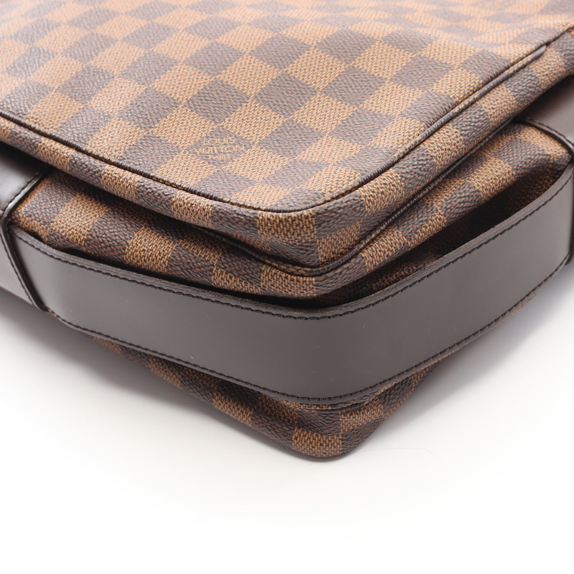 ナヴィグリオ ダミエエベヌ ショルダーバッグ PVC レザー ブラウン ルイヴィトン バッグ LOUIS VUITTON