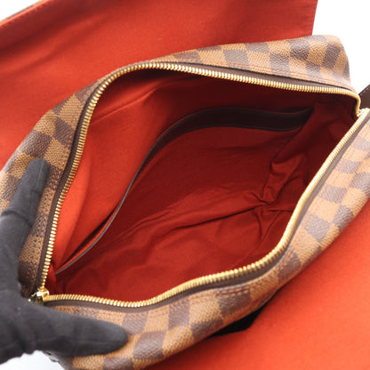 ナヴィグリオ ダミエエベヌ ショルダーバッグ PVC レザー ブラウン ルイヴィトン バッグ LOUIS VUITTON