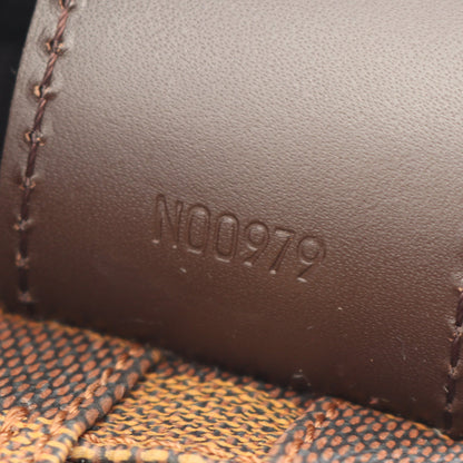 ナヴィグリオ ダミエエベヌ ショルダーバッグ PVC レザー ブラウン ルイヴィトン バッグ LOUIS VUITTON