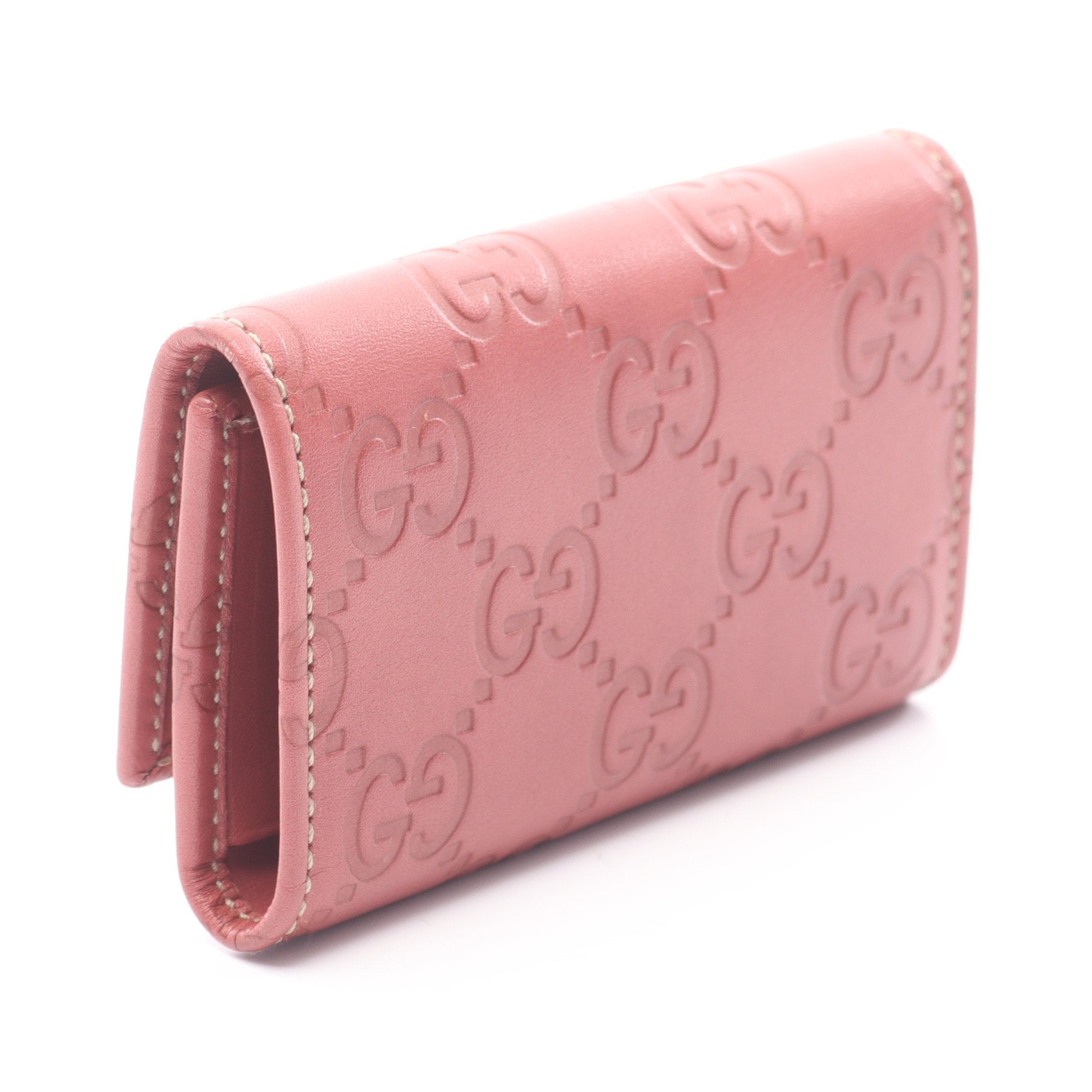 マイクログッチシマ 6連 キーケース レザー ピンクレッド グッチ – RECLO