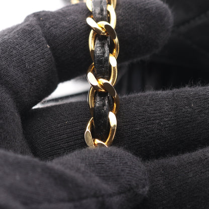 ダイヤステッチ ココマーク チェーンショルダーバッグ タッセル ラムスキン ブラック ゴールド金具 ヴィンテージ シャネル バッグ CHANEL