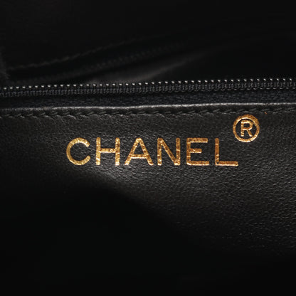 ダイヤステッチ ココマーク チェーンショルダーバッグ タッセル ラムスキン ブラック ゴールド金具 ヴィンテージ シャネル バッグ CHANEL