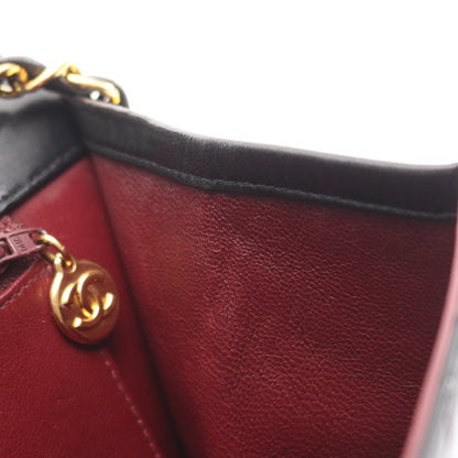 マトラッセ チェーンショルダーバッグ ラムスキン ブラック ゴールド金具 シャネル バッグ CHANEL