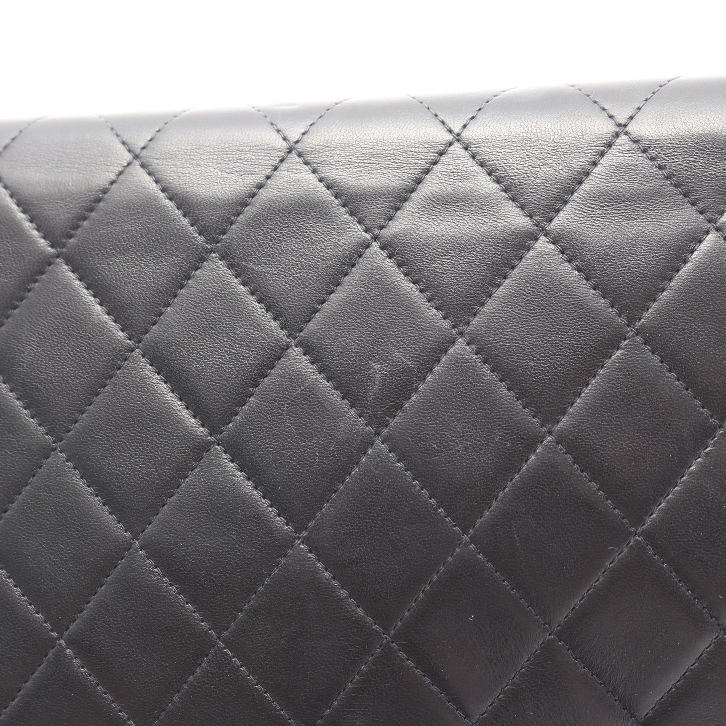 マトラッセ チェーンショルダーバッグ ラムスキン ブラック ゴールド金具 シャネル バッグ CHANEL