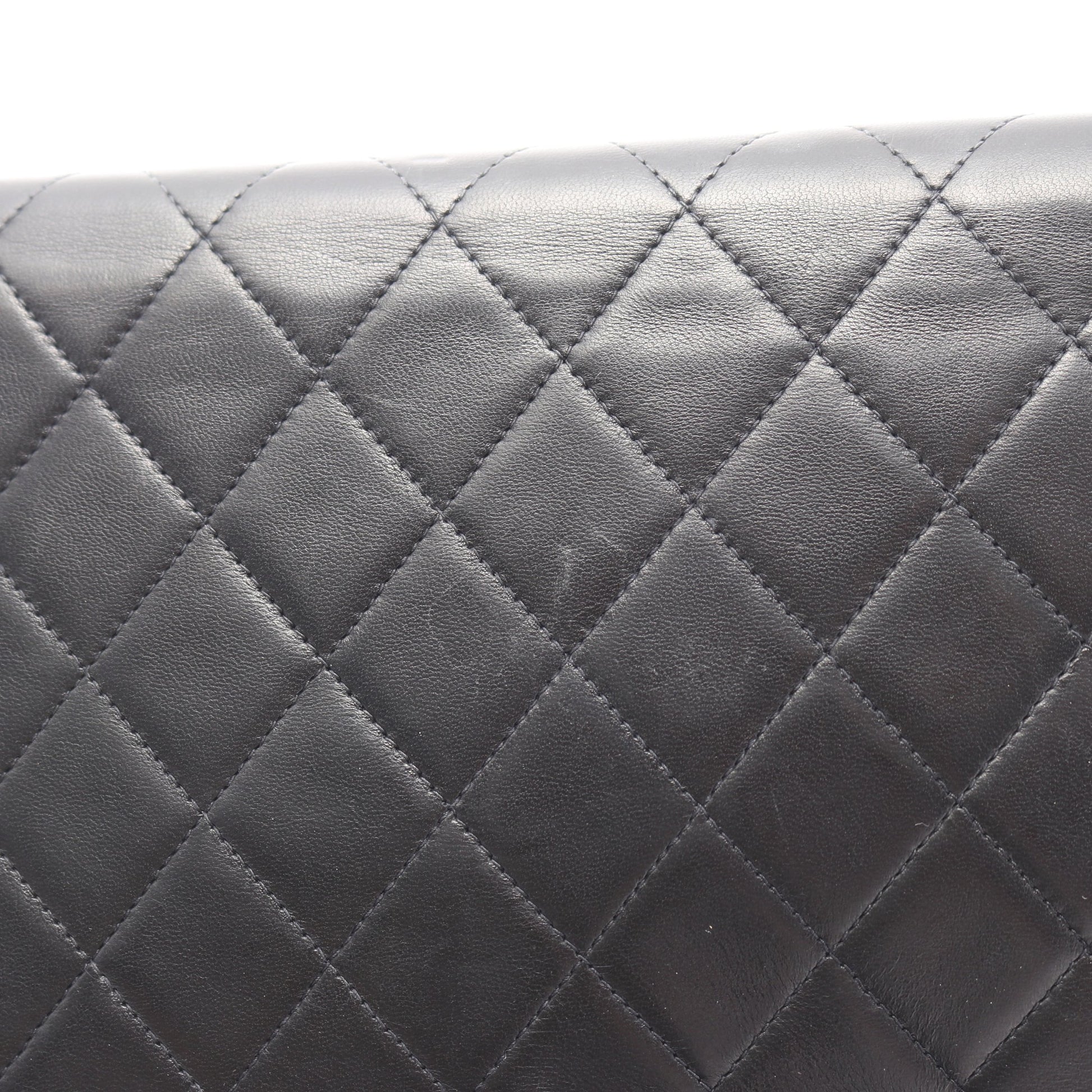 マトラッセ チェーンショルダーバッグ ラムスキン ブラック ゴールド金具 シャネル バッグ CHANEL