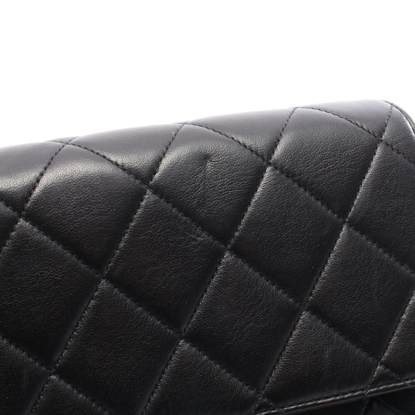 デカマトラッセ 30 シングルフラップ Wチェーンショルダーバッグ ラムスキン ブラック ゴールド金具 シャネル バッグ CHANEL
