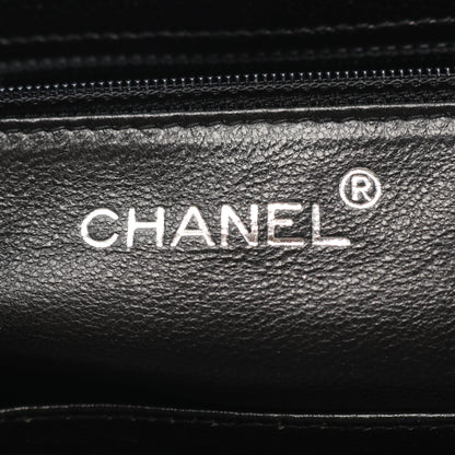 ココマーク チェーンショルダーバッグ チェーントートバッグ ターンロック キャビアスキン ブラック シルバー金具 シャネル バッグ CHANEL