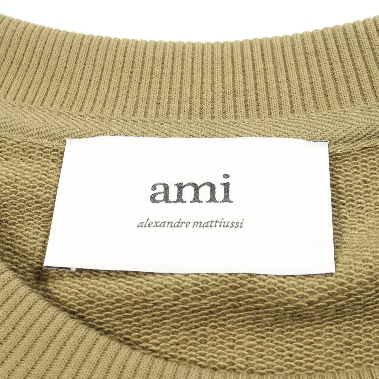 Ami De Coeur スウェットシャツ コットン カーキグリーン アミアレクサンドルマテュッシ トップス AMI Alexandre Mattiussi