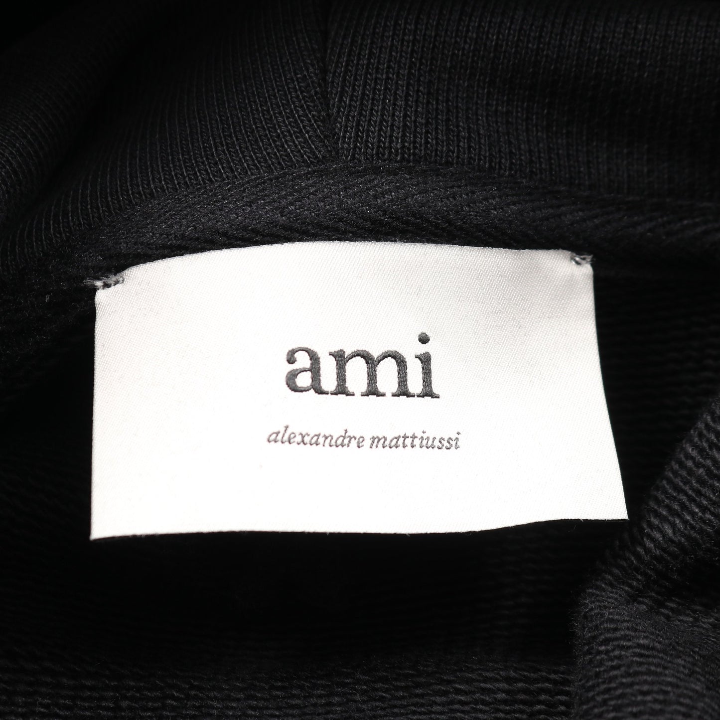 ami paris プルオーバーパーカー コットン ブラック アミアレクサンドルマテュッシ トップス AMI Alexandre Mattiussi