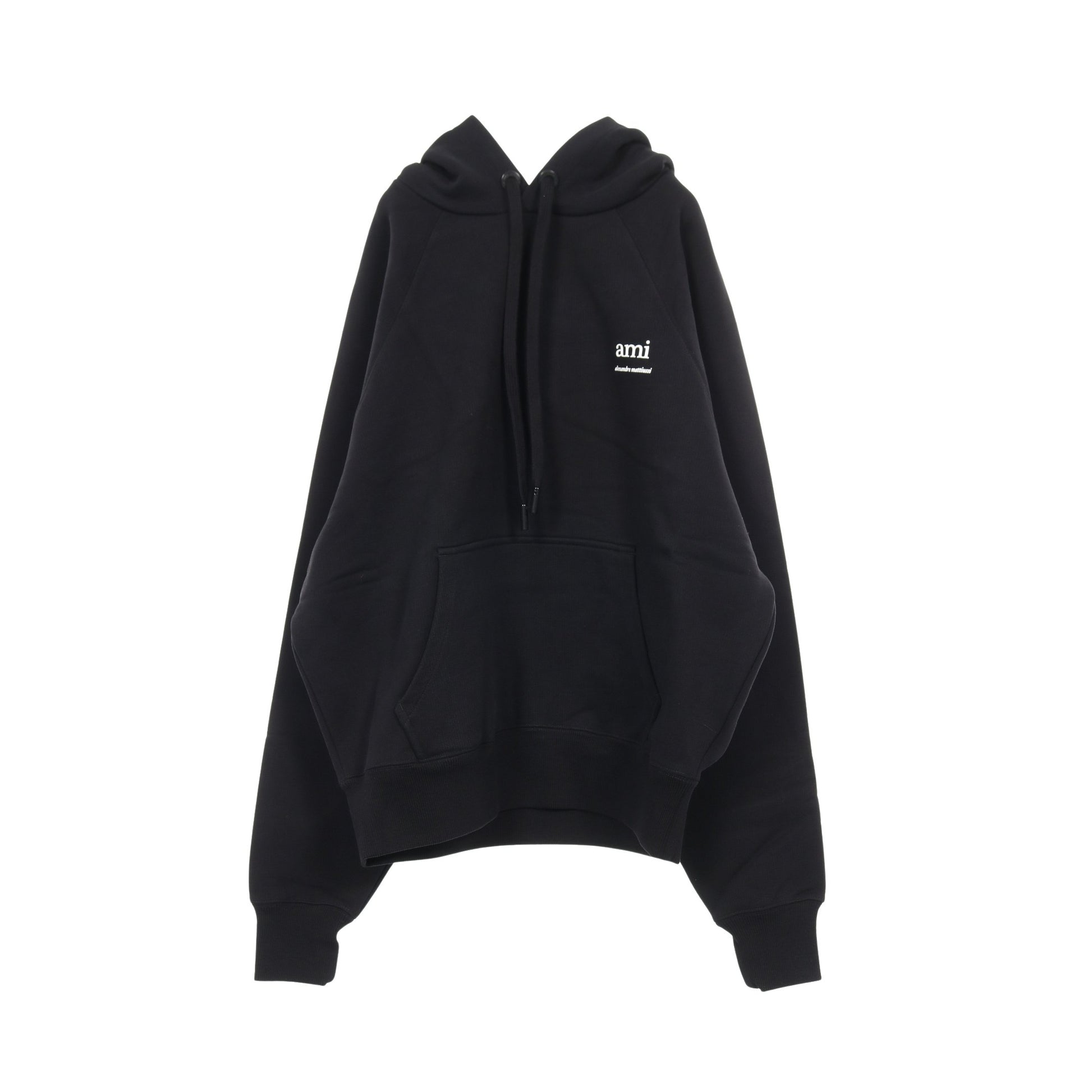 ami paris プルオーバーパーカー コットン ブラック アミアレクサンドルマテュッシ トップス AMI Alexandre Mattiussi