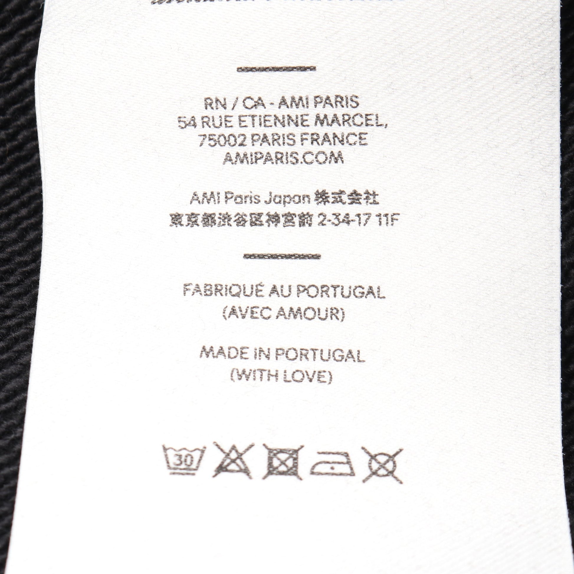 ami paris プルオーバーパーカー コットン ブラック アミアレクサンドルマテュッシ トップス AMI Alexandre Mattiussi