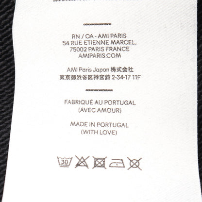 ami paris プルオーバーパーカー コットン ブラック アミアレクサンドルマテュッシ トップス AMI Alexandre Mattiussi