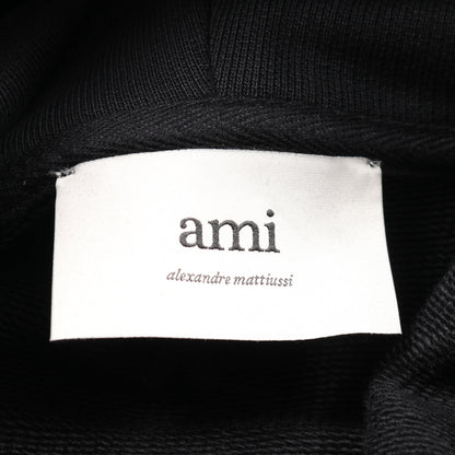 ami paris プルオーバーパーカー コットン ブラック アミアレクサンドルマテュッシ トップス AMI Alexandre Mattiussi
