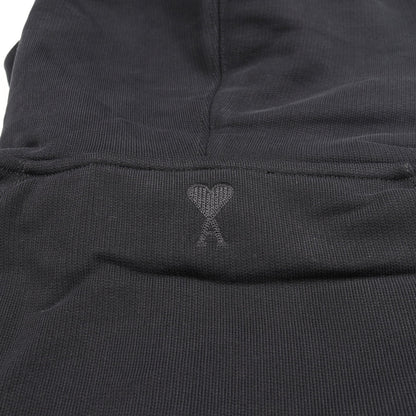 ami paris プルオーバーパーカー コットン ブラック アミアレクサンドルマテュッシ トップス AMI Alexandre Mattiussi