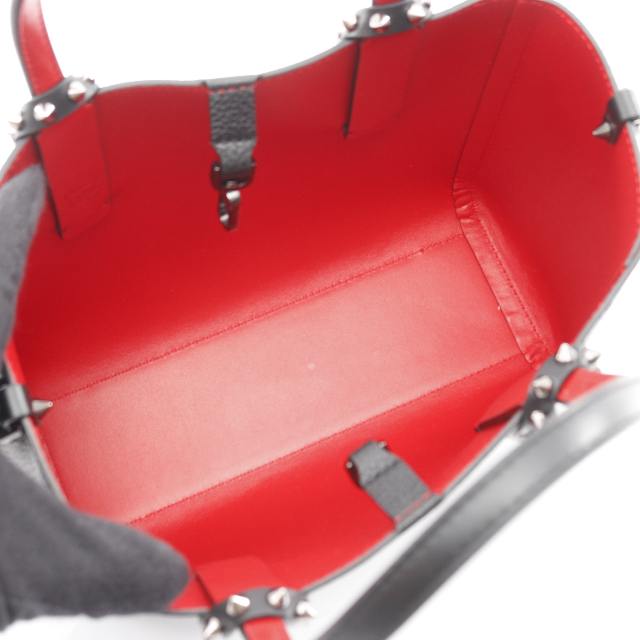 CABATA MINI カバタ ミニ ハンドバッグ レザー ブラック スパイク